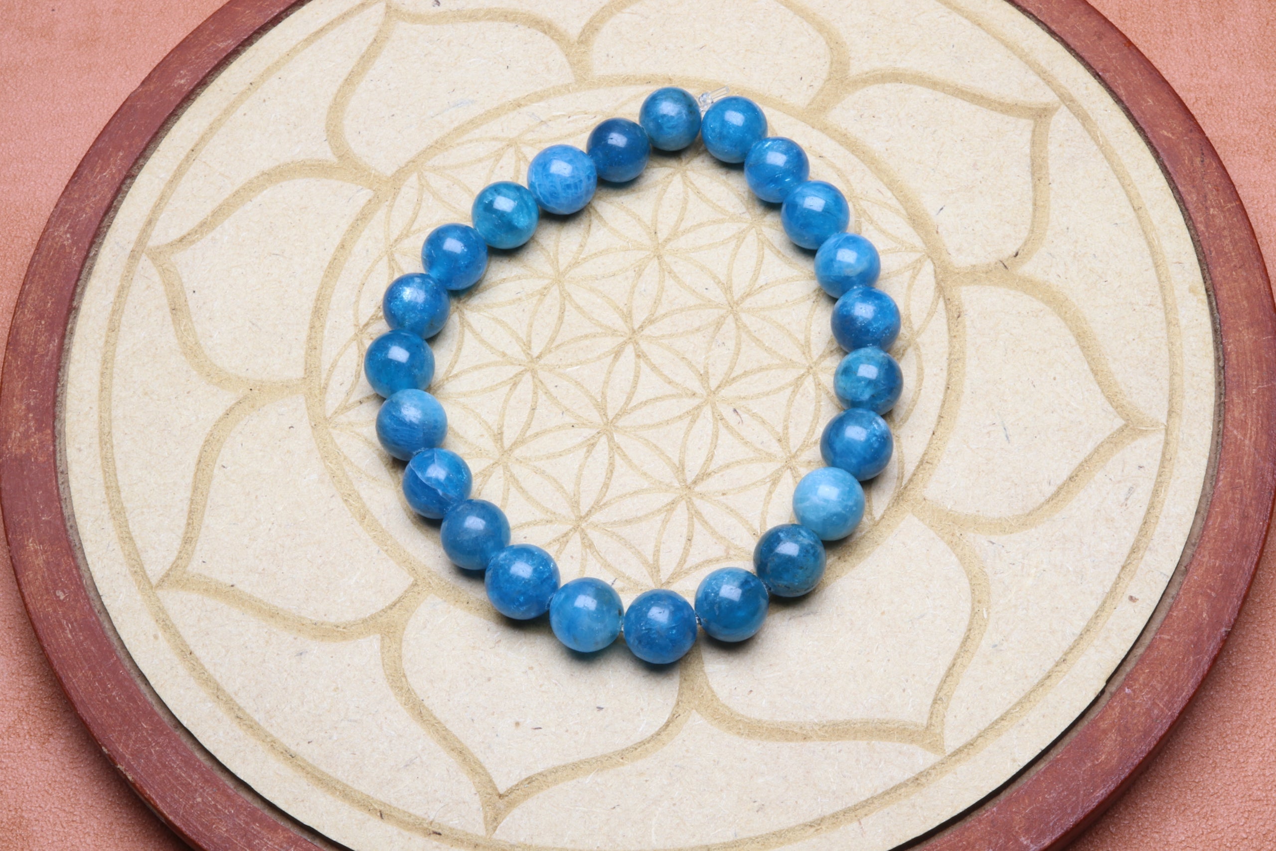 Bracelet en Apatite - Harmonie et Concentration 8mm