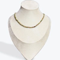 Collier Unakite Facetté