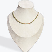 Collier Unakite Facetté - 5