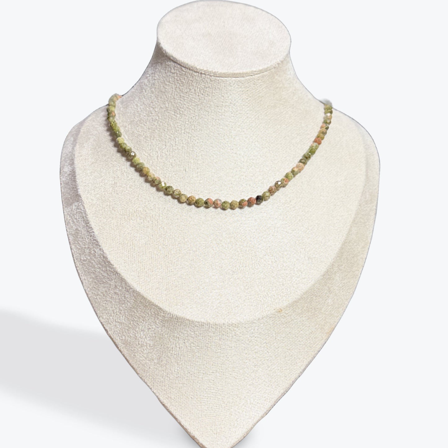 Collier Unakite Facetté - 5