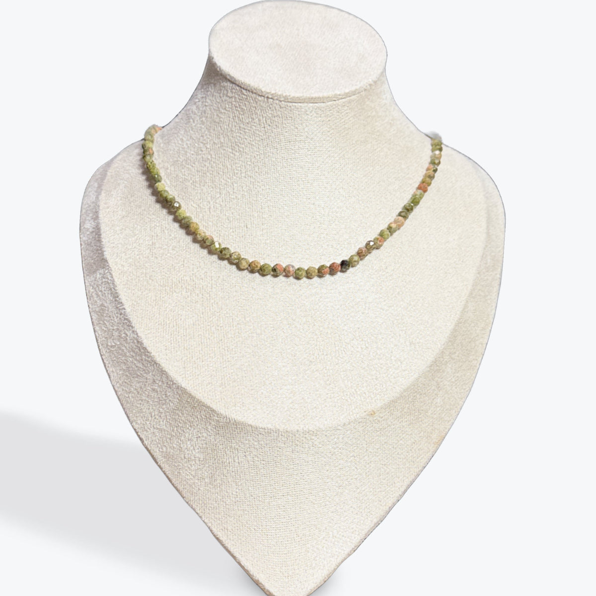 Collier Unakite Facetté - 5