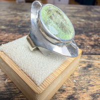 Bague aigue-marine ovale vue alternative