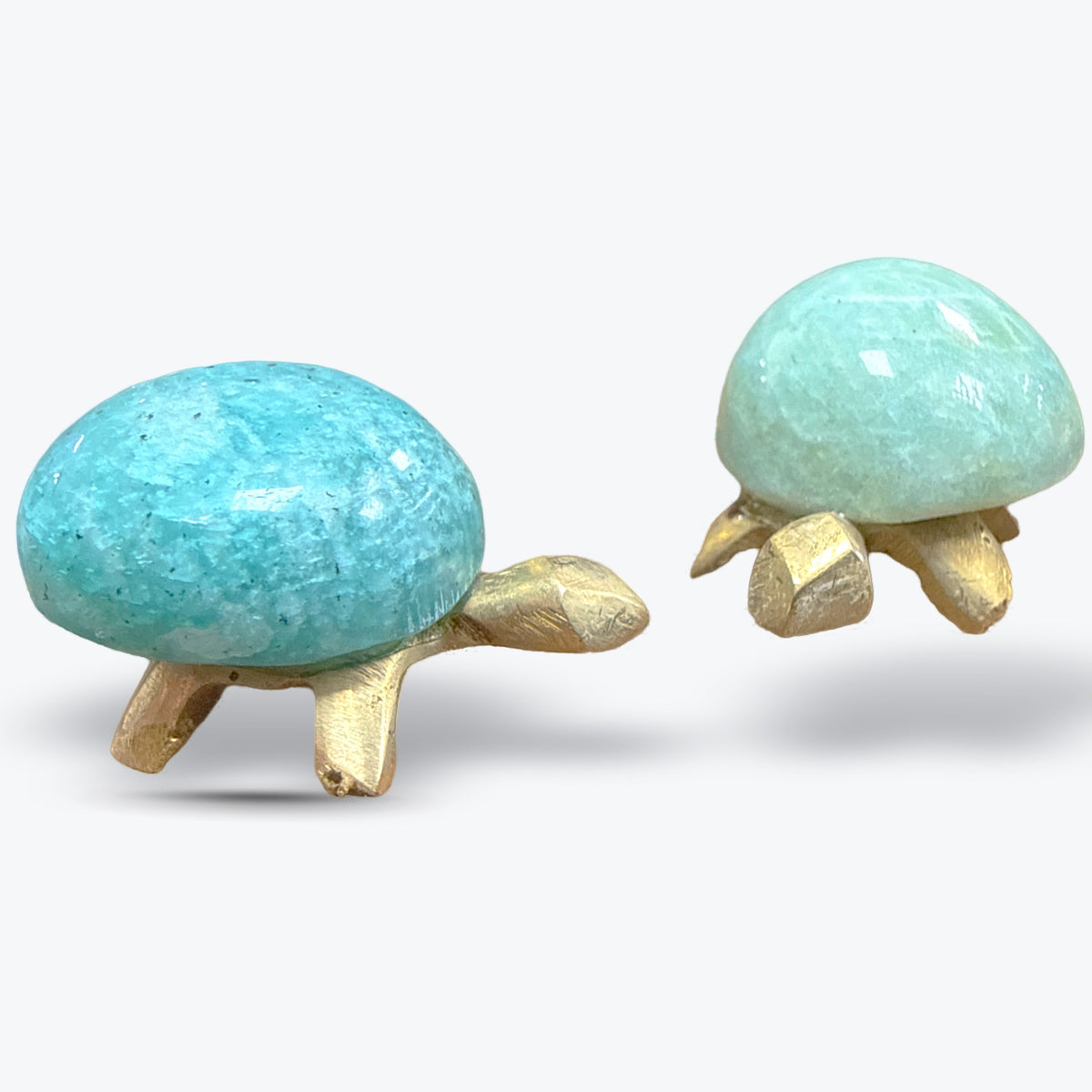 Tortue Décorative en Pierre Naturelle de Madagascar – Carapace en Pierre Polie | 15gr - 3x2cm
