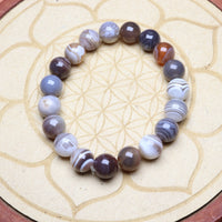 Bracelet Agate Botswana 10 mm