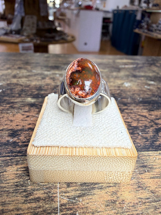 Bague chevalière avec Opale en cabochon – photo 2