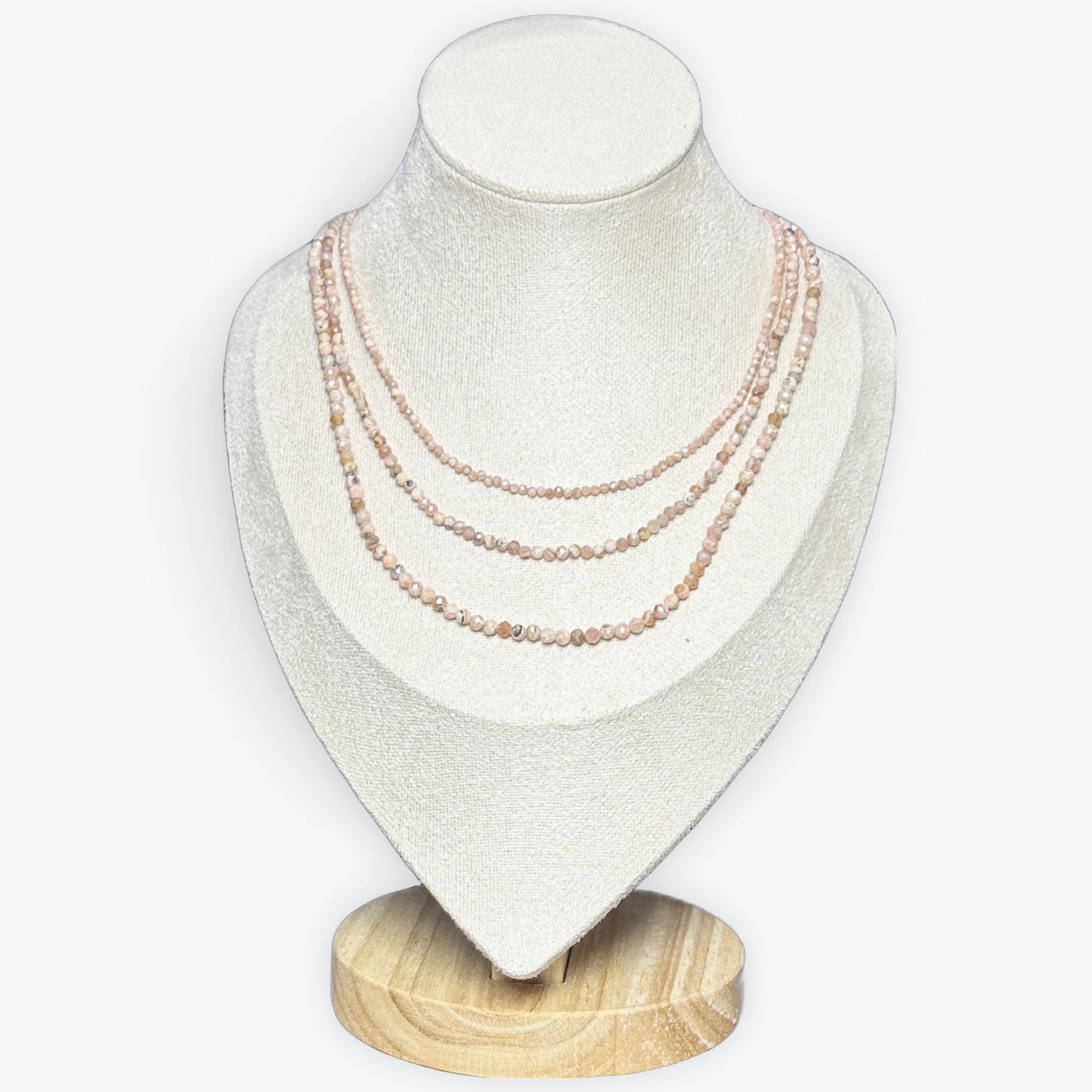 Collier Rhodochrosite Facetté