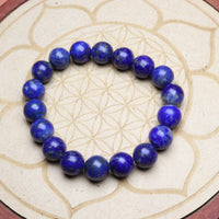Bracelet en Lapis Lazuli et Malachite - Sagesse et Vérité 10mm