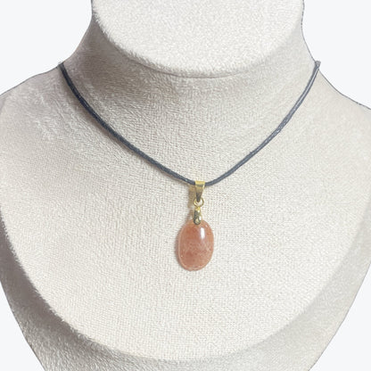 Pendentif Pierre de Lune Pêche — Bombé, Plat, Rond ou Goutte