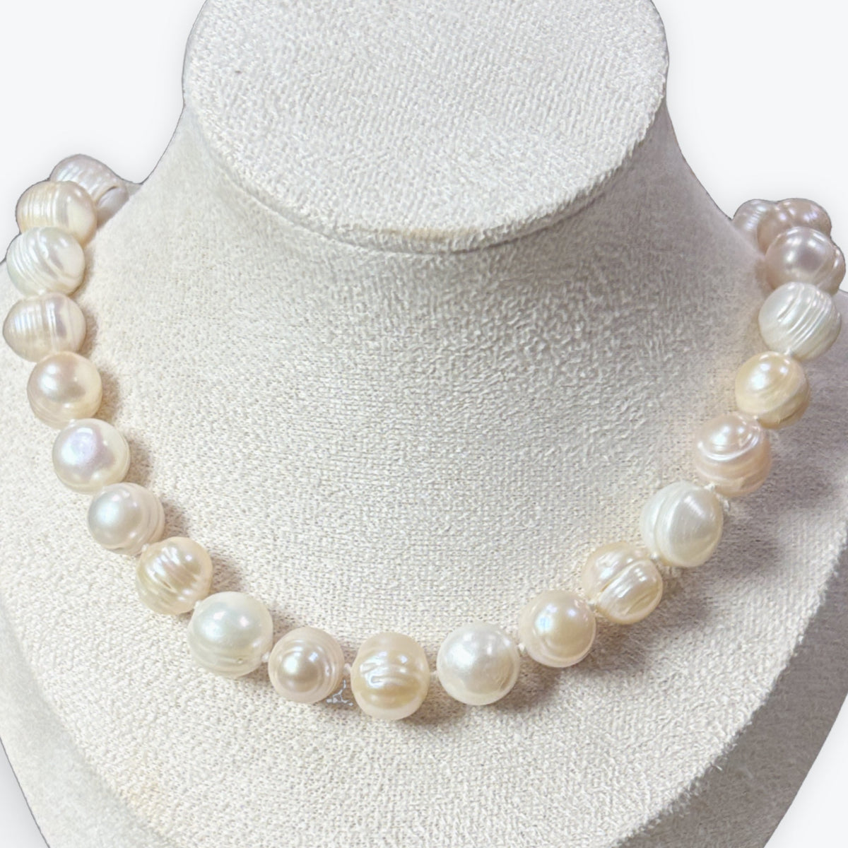Collier Perles De Culture  Avec Noeuds