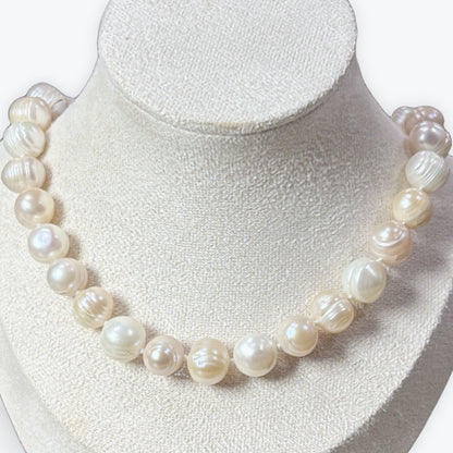 Collier Perles De Culture  Avec Noeuds