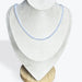 Collier Calcédoine Bleue Facetté - 2