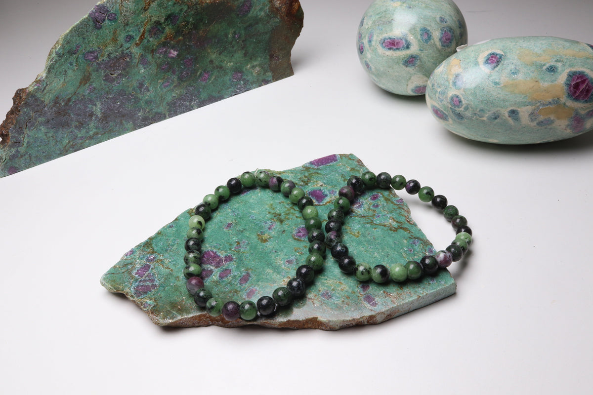 Bracelet Rubis sur Zoïsite