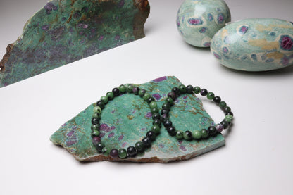Bracelet Rubis sur Zoïsite