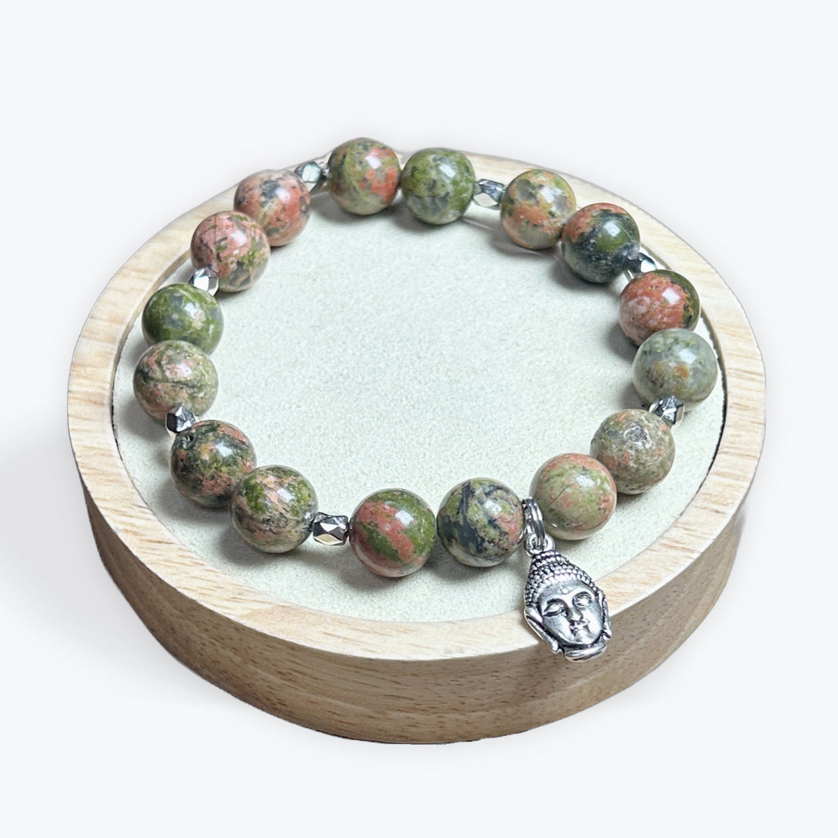 Bracelet Unakite 10mm Avec Apprêts - 3
