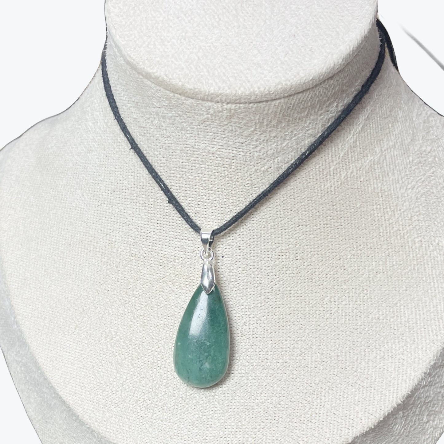 Pendentif Agate mousse goutte