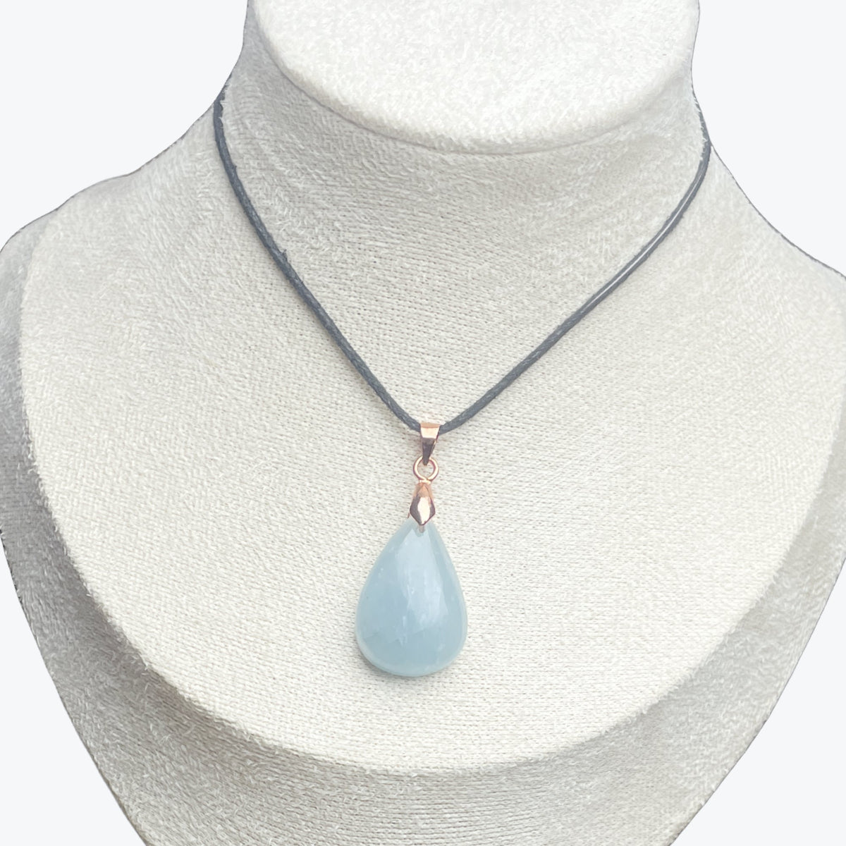 Pendentif Aigue-marine goutte – photo 3