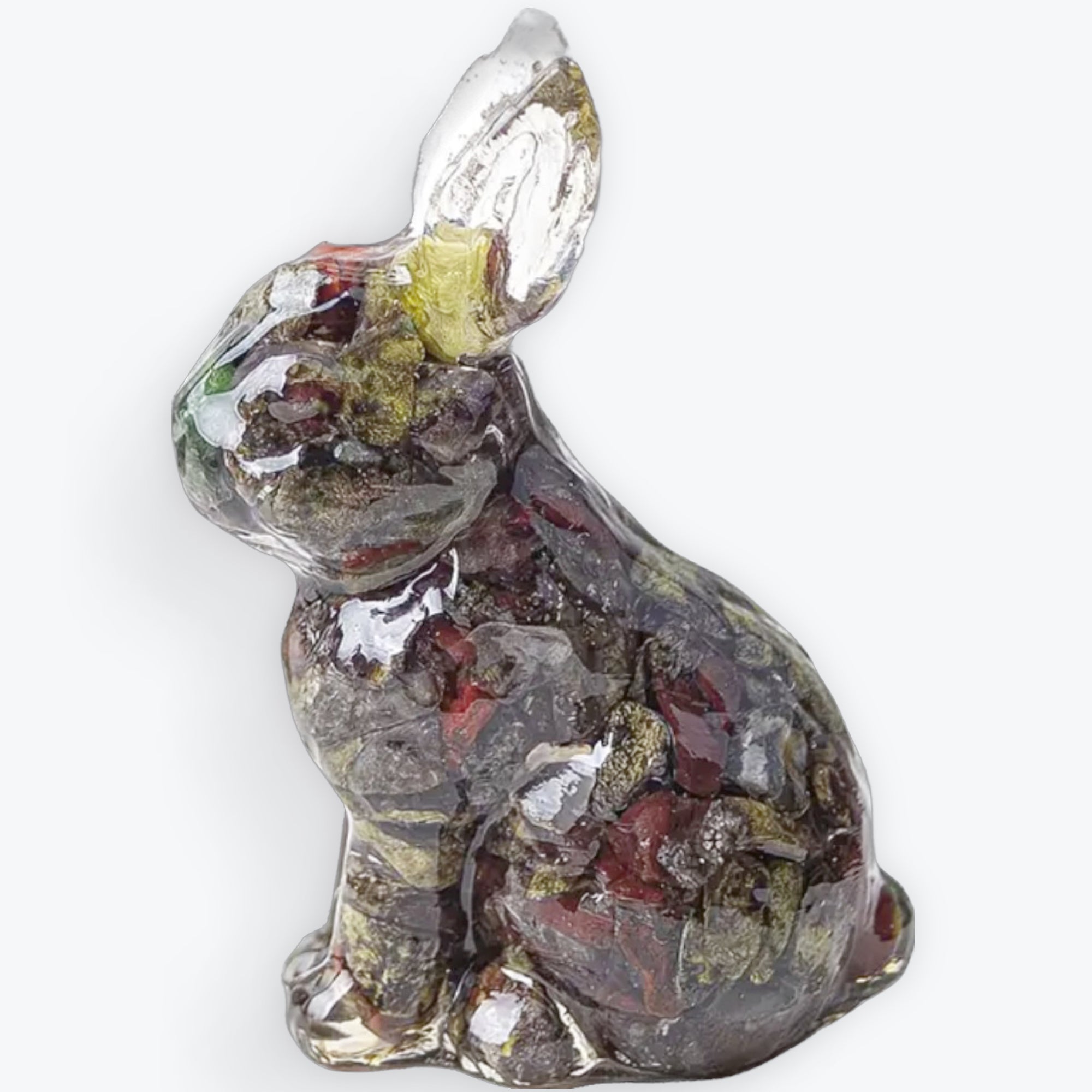 Figurine de lapin en résine Pierre De Sang De Dragon