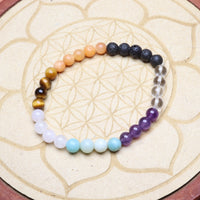 Bracelet 7 Chakras 6 mm
