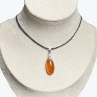 Pendentif Ambre cabochon