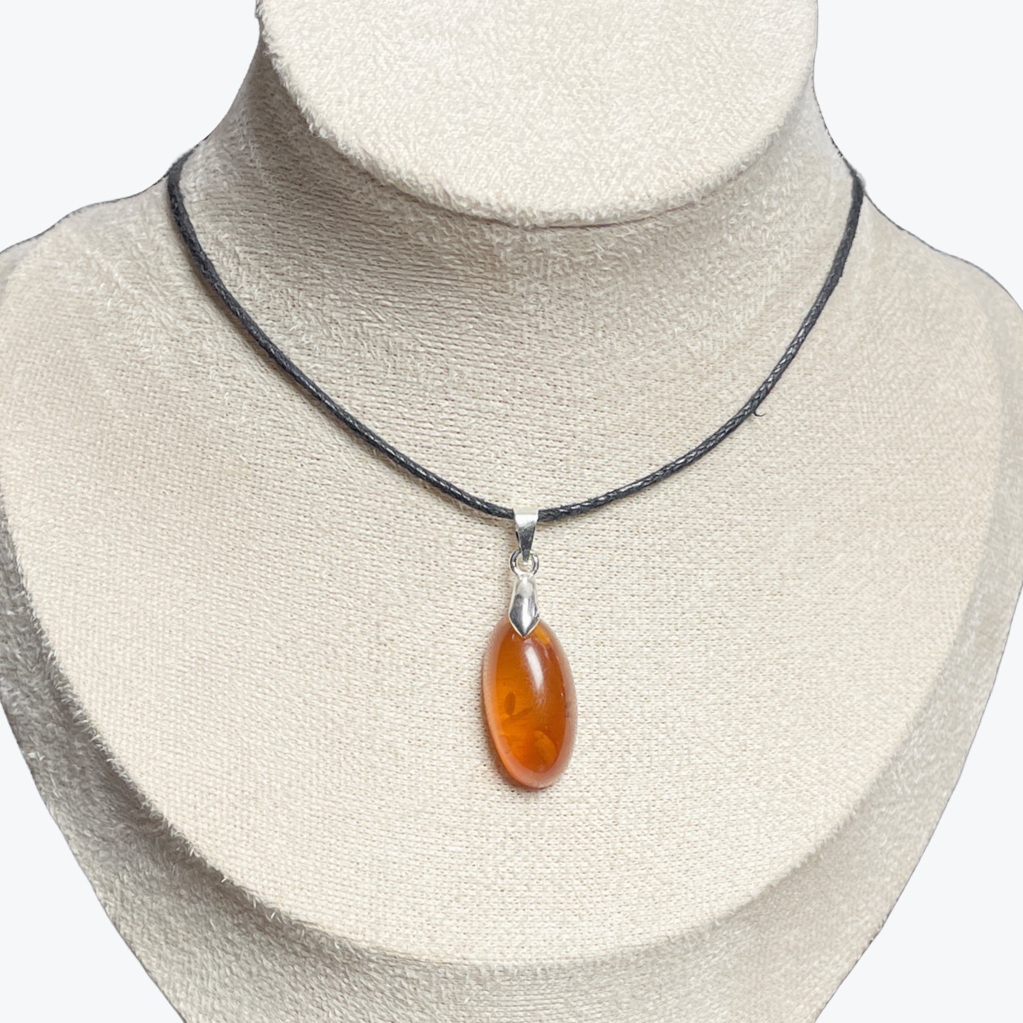 Pendentif Ambre cabochon