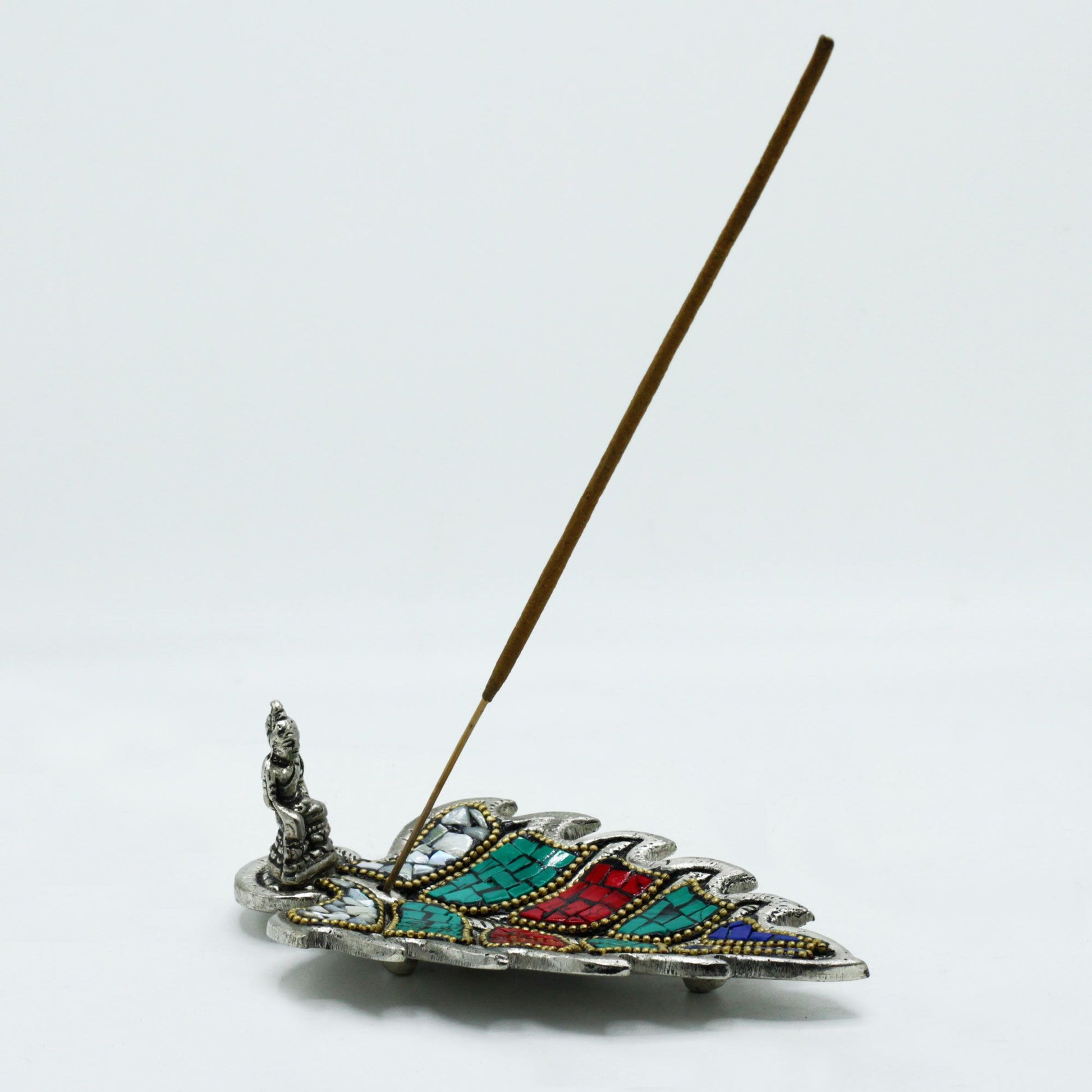 Porte-Encens Bouddha Feuille - Tibétain Artisanal – photo 2