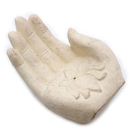 Brûleur d'Encens Lotus Blanc - Porte-Encens Artisan