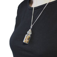 Collier flacon de pierres - Œil de Tigre - photo 3
