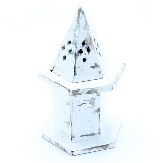 Pyramide Encens Mini - Porte-Encens Bois Artisanal