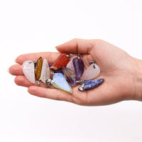 Gemstone Angel Wings Pendants (12 assorted)  28x15mm - photo 2