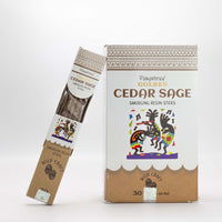 30g Golden Cedar Sage Smudging Resin Sticks (6s)