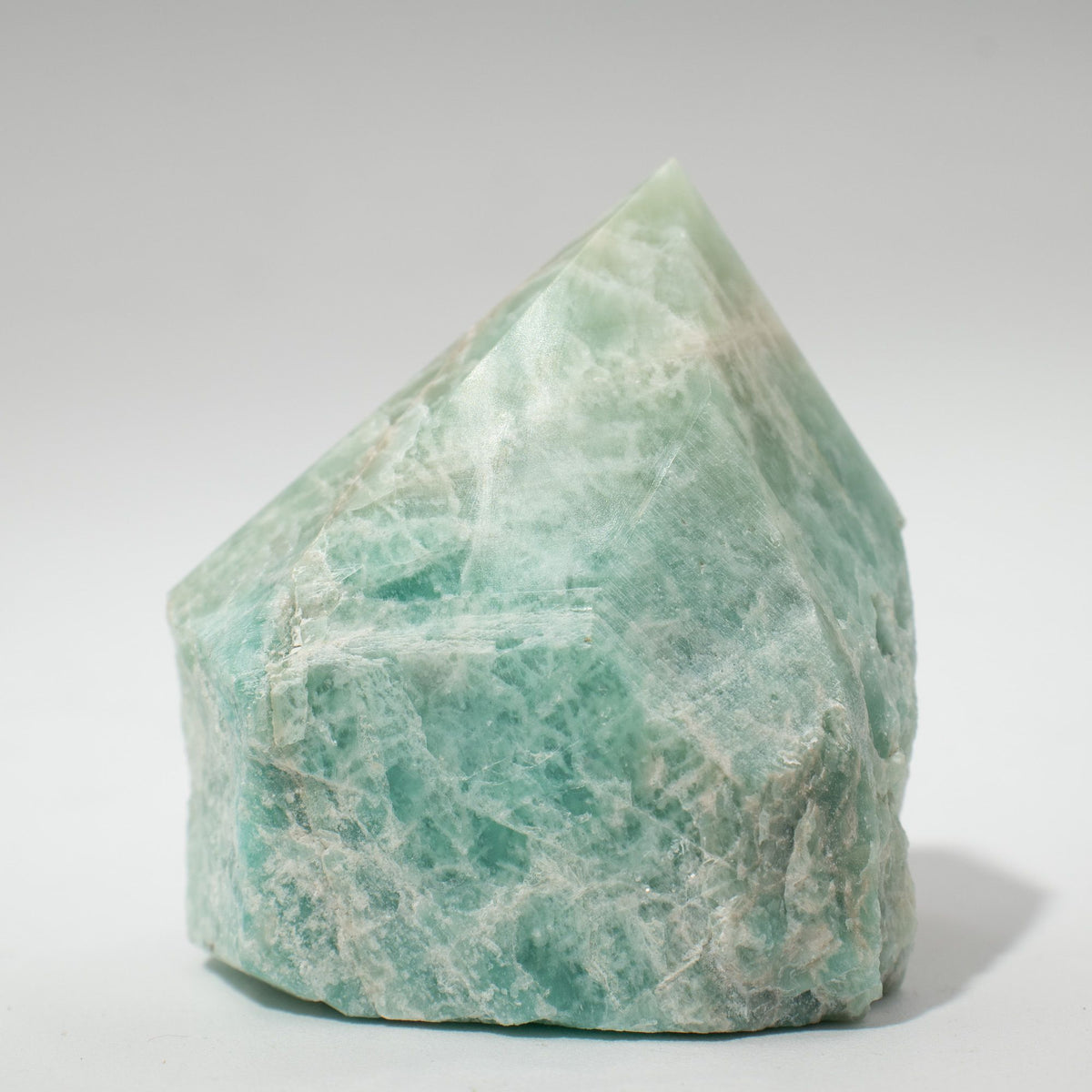 Pointe polie en Amazonite (lot de 5 à 6 pièces)