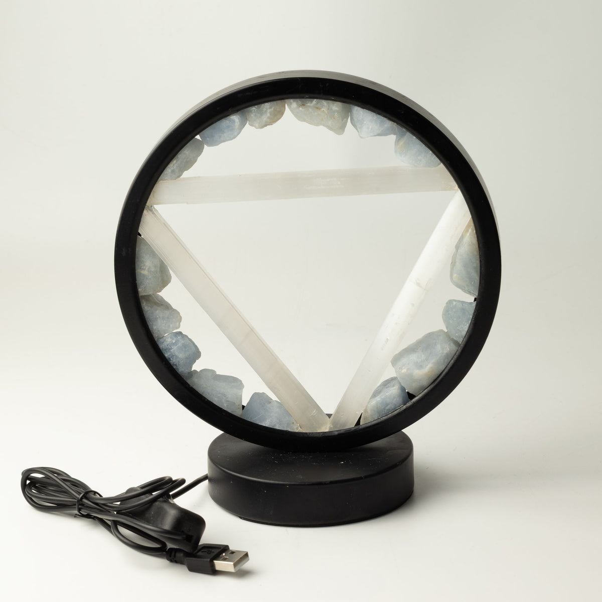 Lampe Halo Aigue-Marine & Sélénite — Eau - photo 6