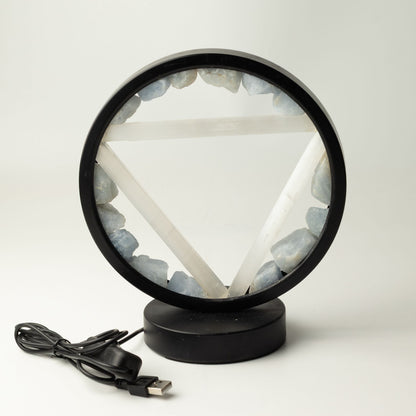 Lampe Halo Aigue-Marine & Sélénite — Eau - photo 6