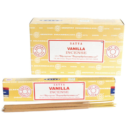 Encens Vanille Satya 15g - Relaxation & Bien-Être