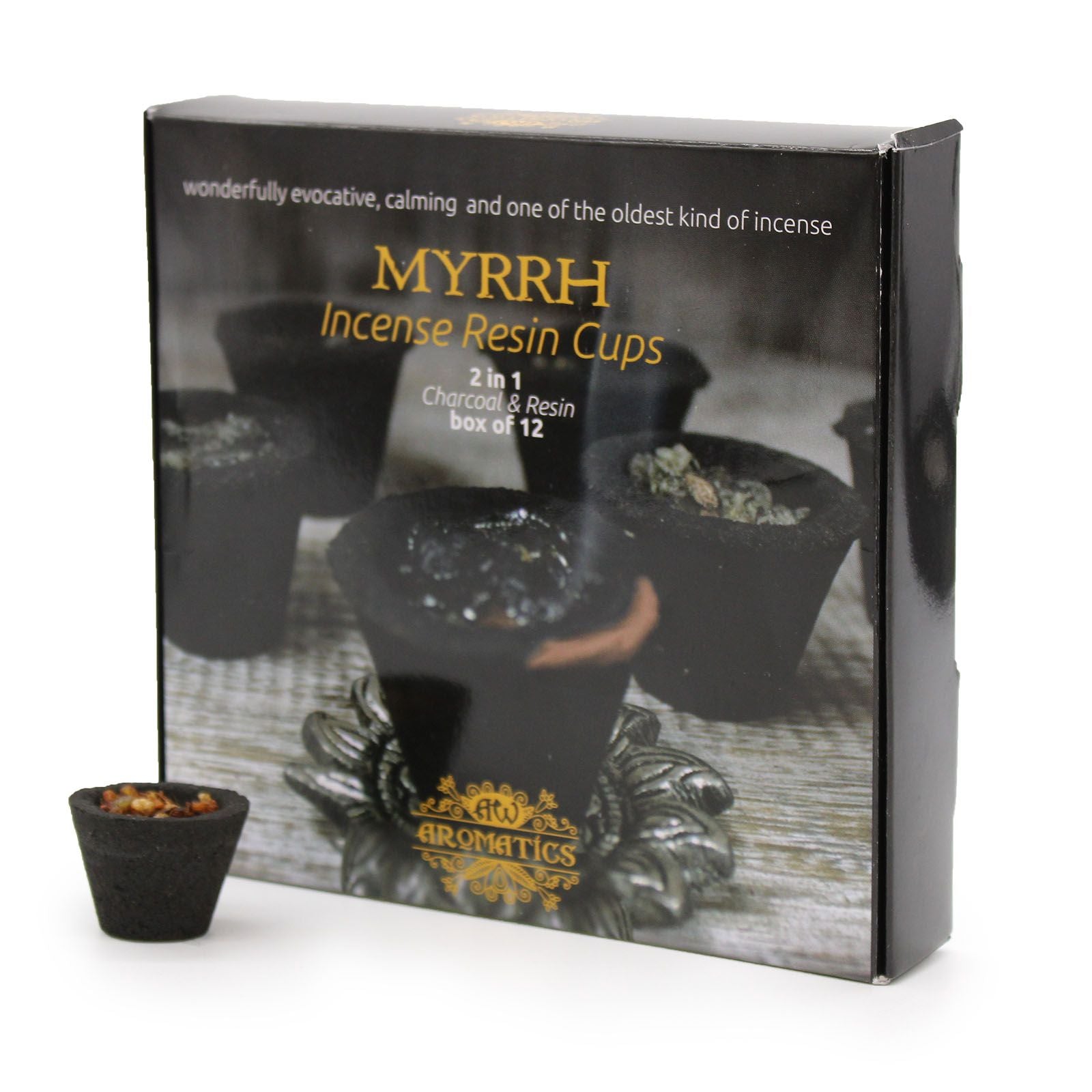 Encens Myrrhe en Résine - Boîte 12 Coupes Rituelles