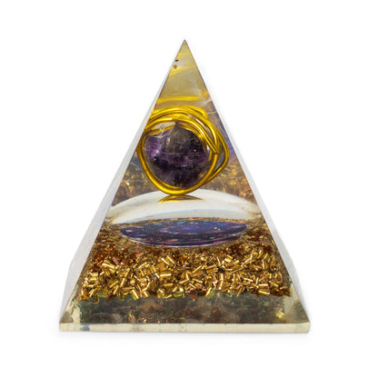 Pyramide Orgonite Améthyste 7x6cm - Protection & Harmonie – photo 3