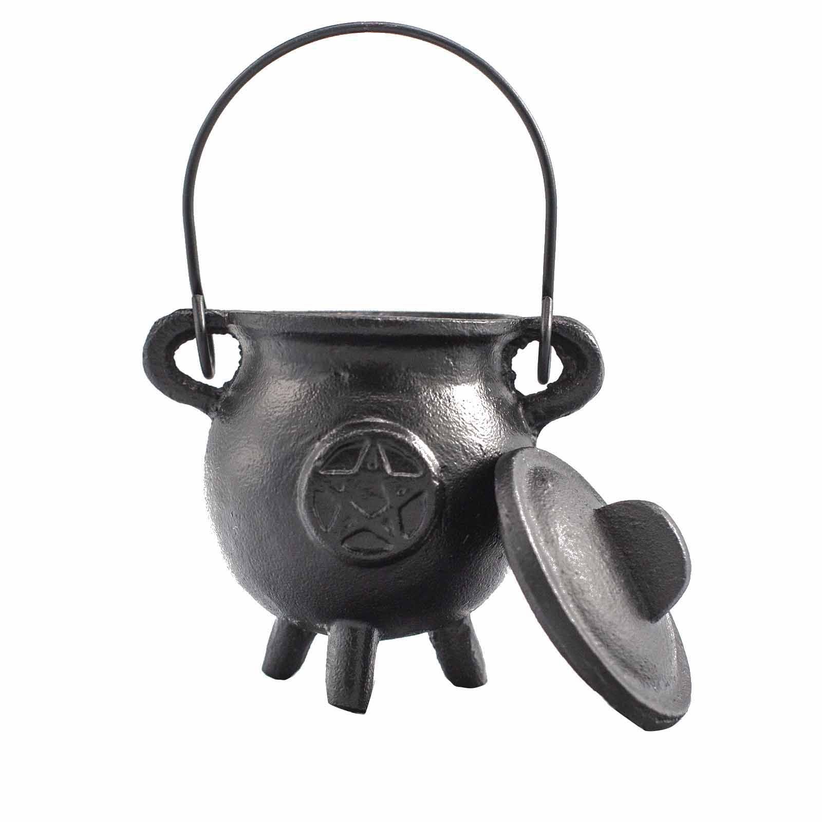 Chaudron Fonte Pentagramme 5x13cm - Rituel & Encens – photo 2