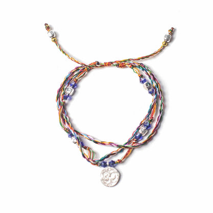 Bracelet Temple String Bali - 9 Couleurs & Charme OM