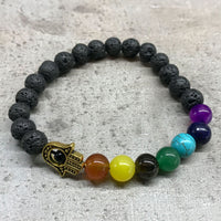 Bracelet en pierre de lave - photo 2