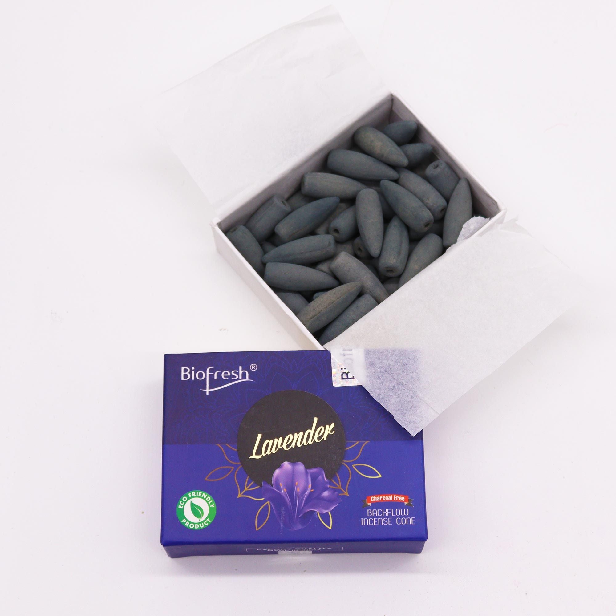 Biofresh Backflow Incense Cones (40 cones) - Lavender