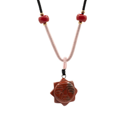 Pendentif sur cordon - Cornaline
