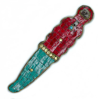 Porte-Encens Bouddha Dague Tibétain - Mosaïque Artisanale