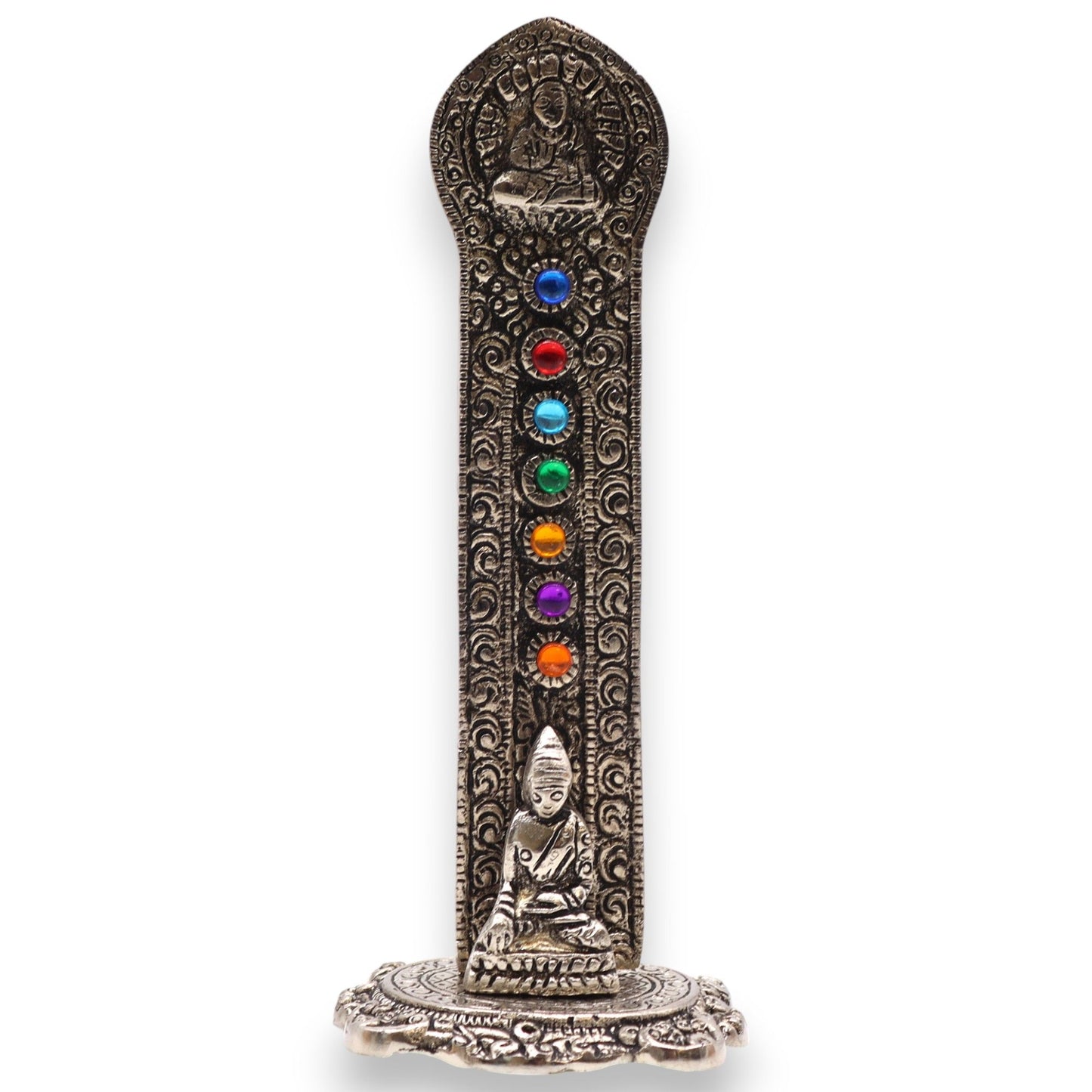 Porte-Encens Bouddha Chakras 16cm - Méditation & Purification