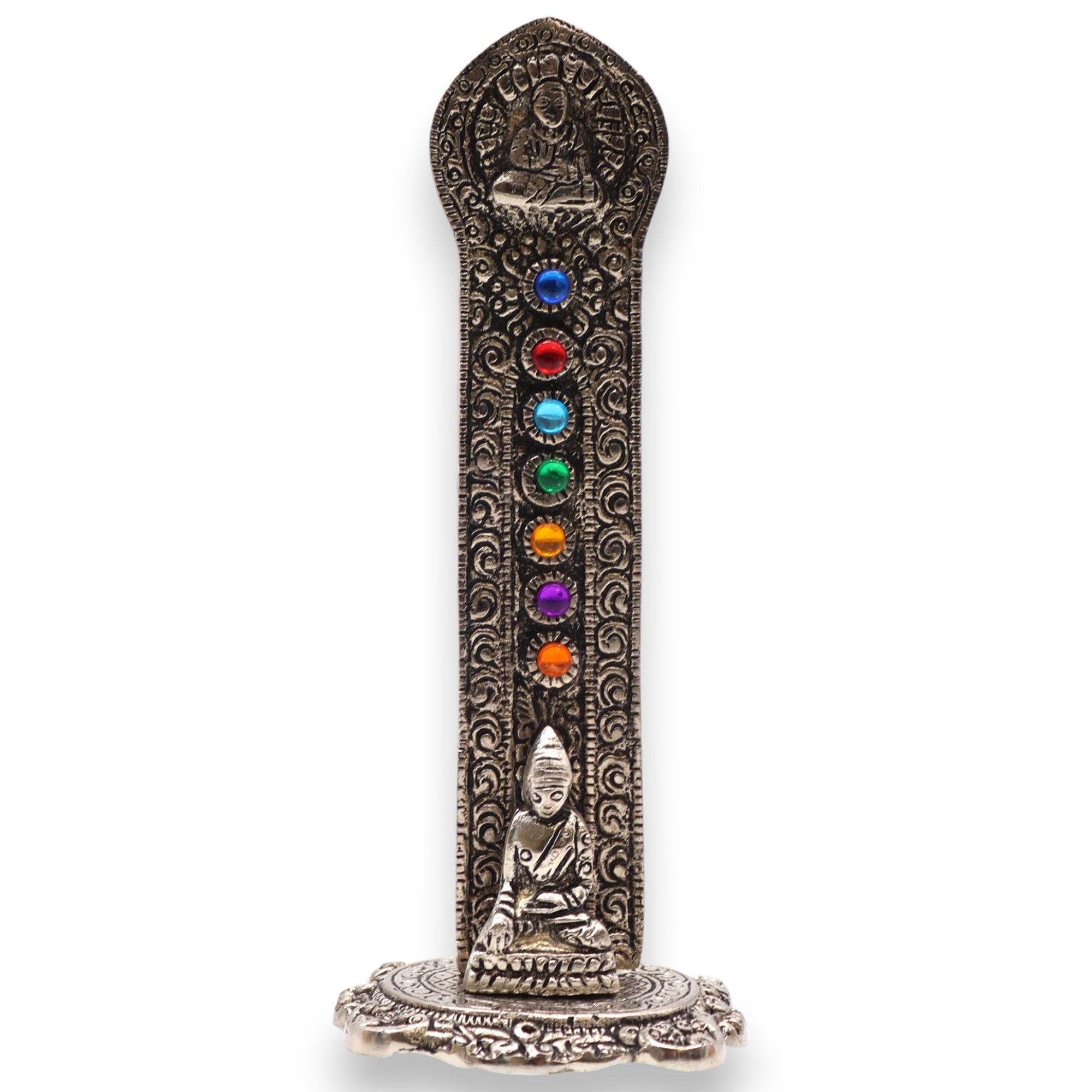 Porte-Encens Bouddha Chakras 16cm - Méditation & Purification