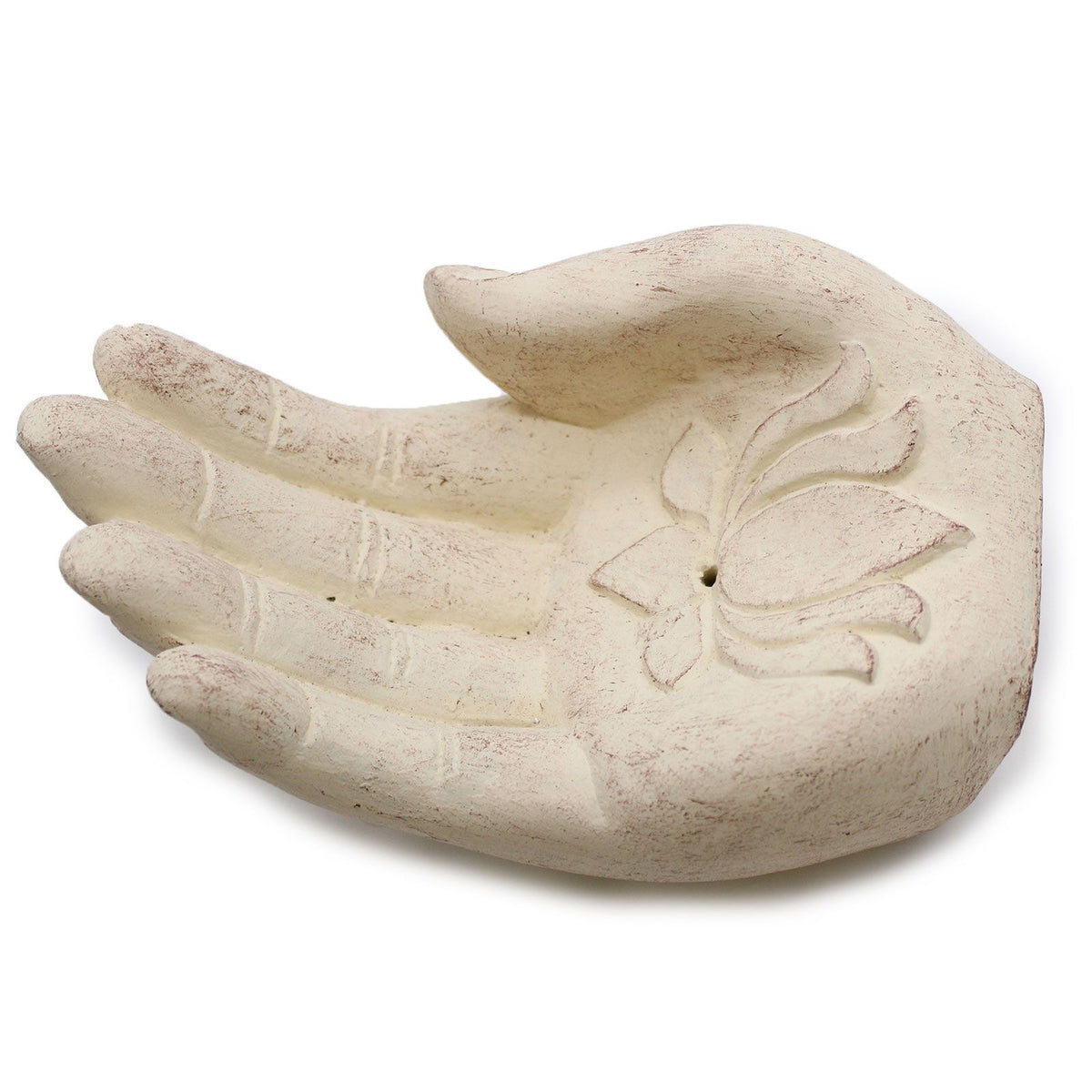 Brûleur d'Encens Lotus Blanc - Porte-Encens Artisan – photo 5