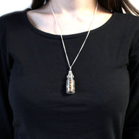 Collier flacon de pierres - Œil de Tigre - photo 4
