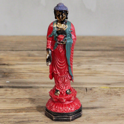 Statuette Bouddha Debout Antique - Décor Zen & Méditation – photo 2