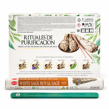 Coffret Encens HEM Sauge Blanche — Collection Purification - photo 3