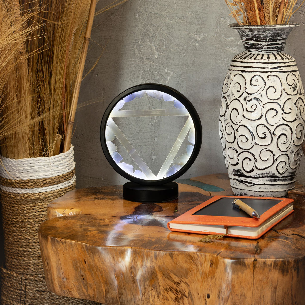 Lampe Halo Aigue-Marine & Sélénite — Eau - photo 7