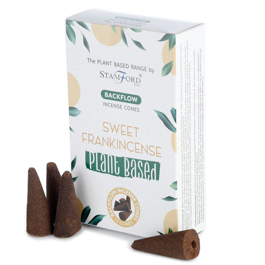 Cônes d'Encens Refluant Oliban Doux - Fumée Cascade 12 pcs